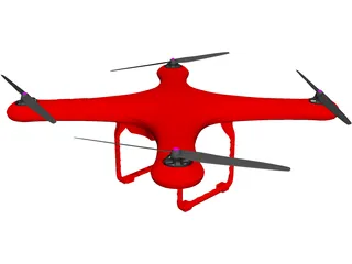 Drone 3D Model 3D Preview