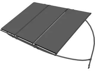 Sprayhood Solar Panels 3D Model