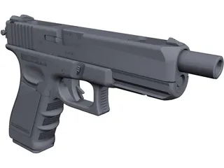 Glock 17C 3D Model