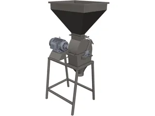 Grain Crusher CAD 3D Model