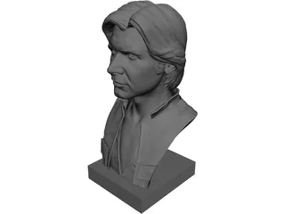 Han Solo Bust 3D Model