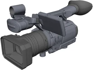 Sony Video Camera 3D Model 3D Preview