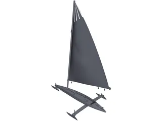 Iceboat DN-60 CAD 3D Model