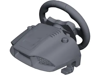 Gaming Wheel Logitech CAD 3D Model