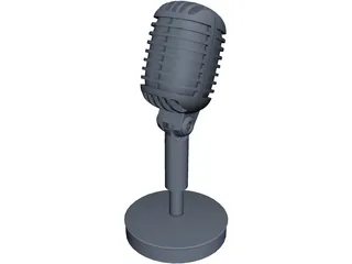 Shure 55 Microphone 3D Model