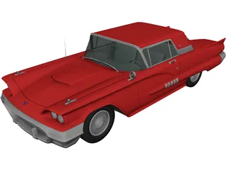 Ford Thunderbird (1958) 3D Model