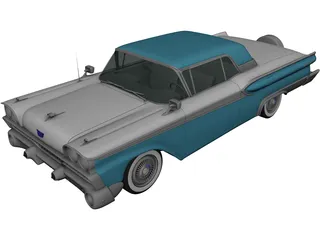 Ford Galaxie 500 (1958) 3D Model