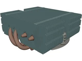 Noctua NH-L9X65 CPU Cooler 3D Model