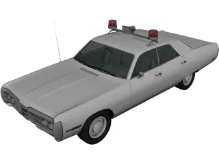 Plymouth Fury Police (1967) 3D Model