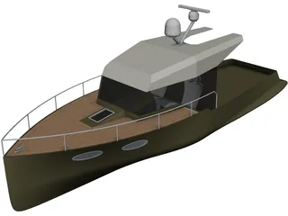 Baycruiser Yacht 3D Model