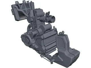 Bajaj Pulsar Engine CAD 3D Model