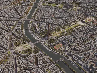 Paris City, France [24M] (2019) 3D Model