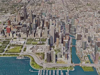 Chicago City, USA (2019) 3D Model