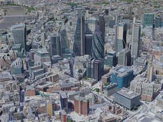 London City, UK (2019) 3D Model