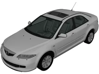 Mazda 6 Sedan (2002) 3D Model