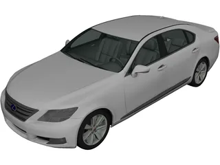 Lexus LS 600h [XF40] (2010) 3D Model