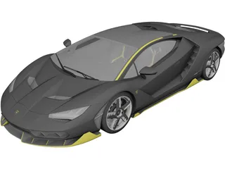 Lamborghini Centenario (2016) 3D Model