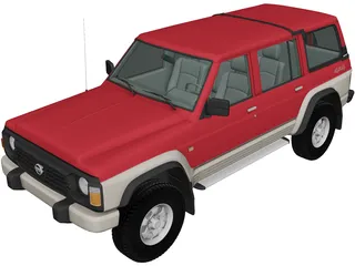 Nissan Patrol 5-door [Y60] (1987) 3D Model