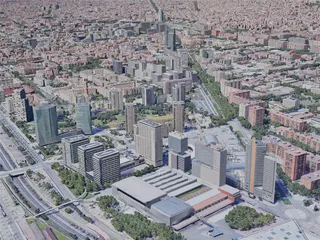 Barcelona City, Spain (2019) 3D Model