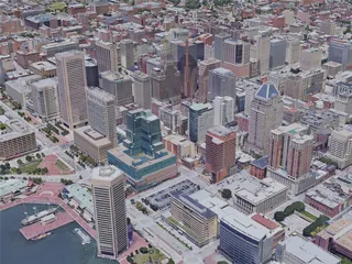 Baltimore City, MD, USA (2019) 3D Model