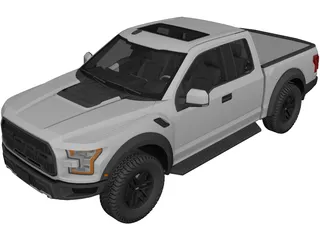 Ford F-150 Raptor (2017) 3D Model