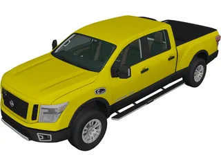 Nissan Titan XD Crew Cab (2016) 3D Model