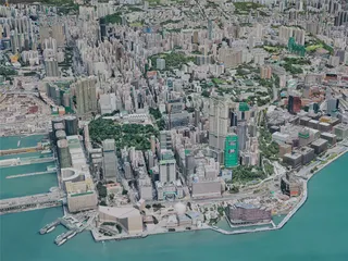 Hong Kong City, China (2019) 3D Model