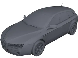 Alfa Romeo 159 SW CAD 3D Model