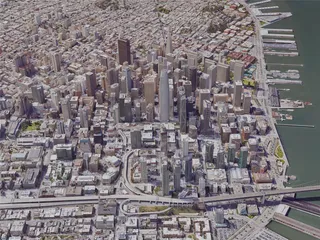 San Francisco City Downtown, CA, USA (2019) 3D Model