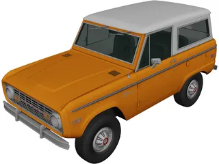 Ford Bronco (1975) 3D Model