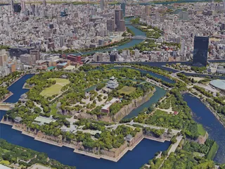 Osaka City, Japan (2019) 3D Model