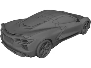 Chevrolet Corvette C8 (2019) 3D Model