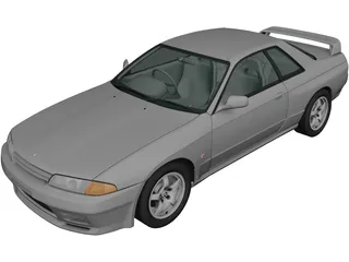 Nissan Skyline R32 GT-R Coupe (1989) 3D Model