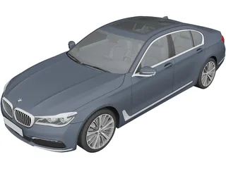 BMW 750i 7-series [G11] (2016) 3D Model