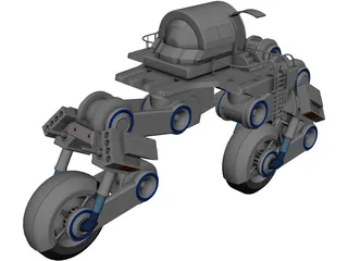 Futuristic Trike 3D Model