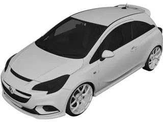 Opel Corsa (2016) 3D Model