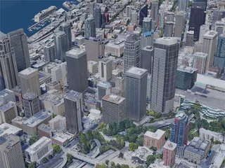 Seattle City, WA, USA (2019) 3D Model