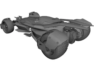 Batman Car 3D Model 3D Preview