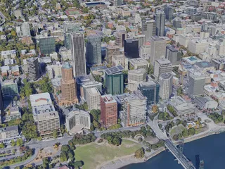 Portland City, OR, USA (2019) 3D Model