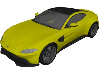 Aston Martin Vantage (2019) 3D Model 3D Preview