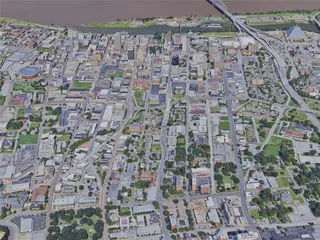 Memphis City, TN, USA (2019) 3D Model