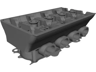 Honda B16 Vtec Engine Head CAD 3D Model