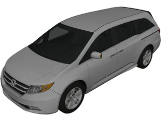 Honda Odyssey (2011) 3D Model 3D Preview
