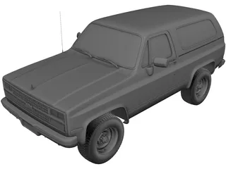 Chevrolet Blazer (1989) 3D Model