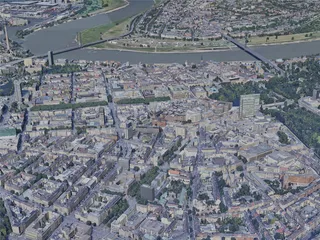 Dusseldorf City, Germany (2019) 3D Model