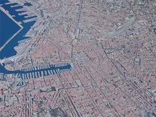 Marseille City, France (2019) 3D Model