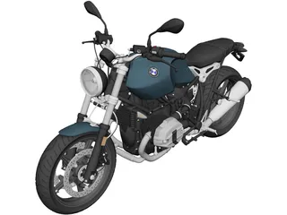 BMW R nineT Pure (2018) 3D Model