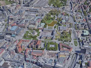 Stuttgart City, Germany (2019) 3D Model