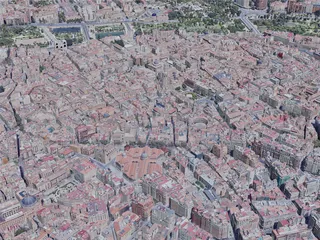 Valencia City, Spain (2019) 3D Model