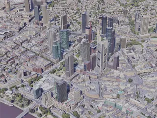 Frankfurt City, Germany (2019) 3D Model